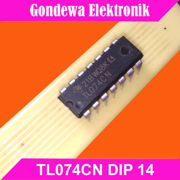 TL074 TL074CN Low-Noise JFET-Input Quad Operational Amplifiers