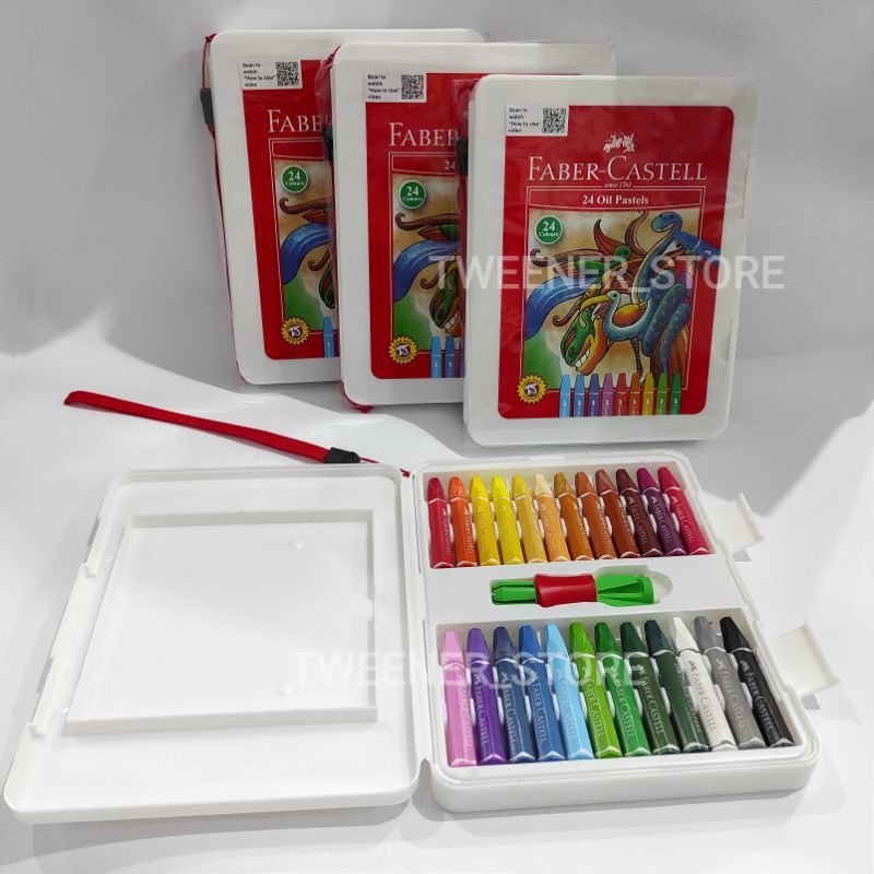 

[PLASTIC BAG] Faber Castell Crayon Oil Pastel 24 Plastic Bag | Krayon