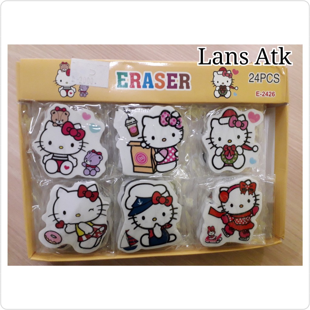 

Penghapus Pensil Karakter Hello Kitty / Eraser Pencil Karakter Hello Kitty