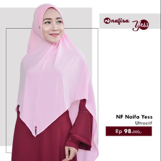 Jilbab instan nafisa yess naifa/jilbab polos jumbo syari/jilbab umroh haji