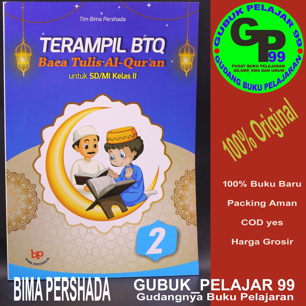 TERAMPIL BTQ Untuk Kelas 2 SD/MI BIMA PERSHADA Original