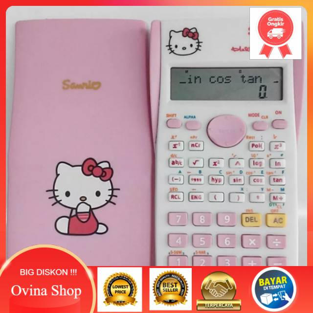 

Kalkulator Scientific Hello kitty fx 350 ms . Kalkulator ilmiah Hello kitty . Kalkulator Sekolah
