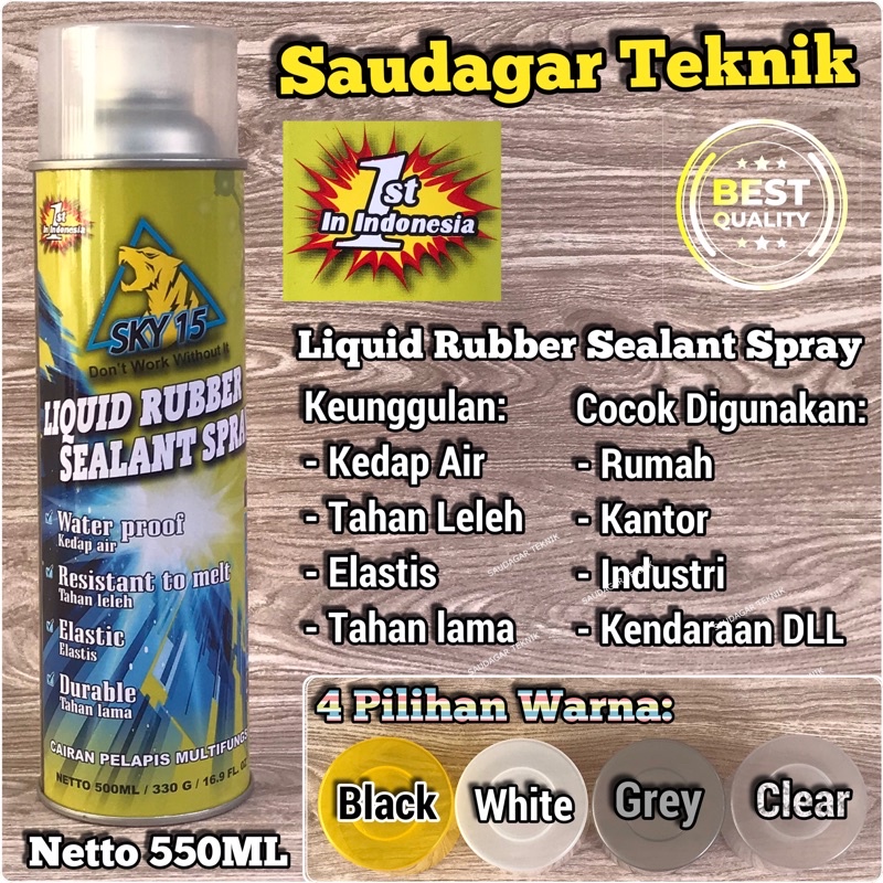 Cairan Pelapis Anti Bocor SKY 15 Liquid Rubber Sealant Spray SKY 15