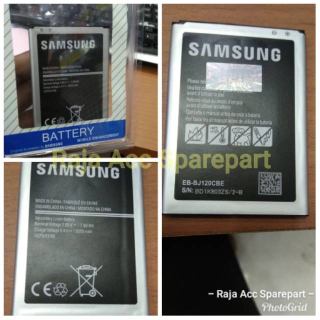 BATERAI SAMSUNG GALAXY J1 2016 J120 ORI 100% BERGARANSI