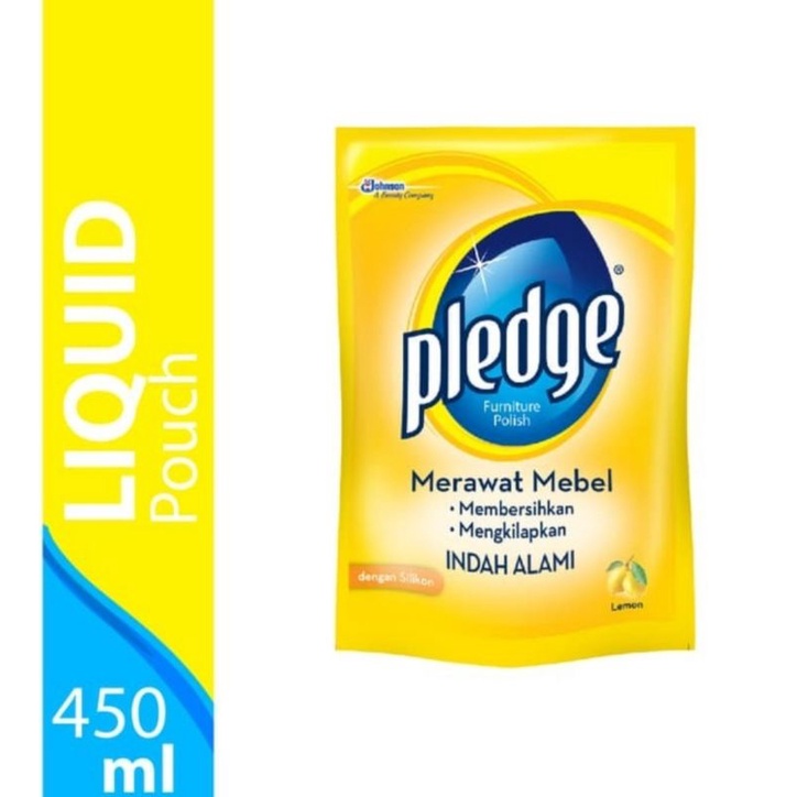 PLEDGE FURNITURE POLISH NATURAL BEAUTY LEMON 450 ML REFILL