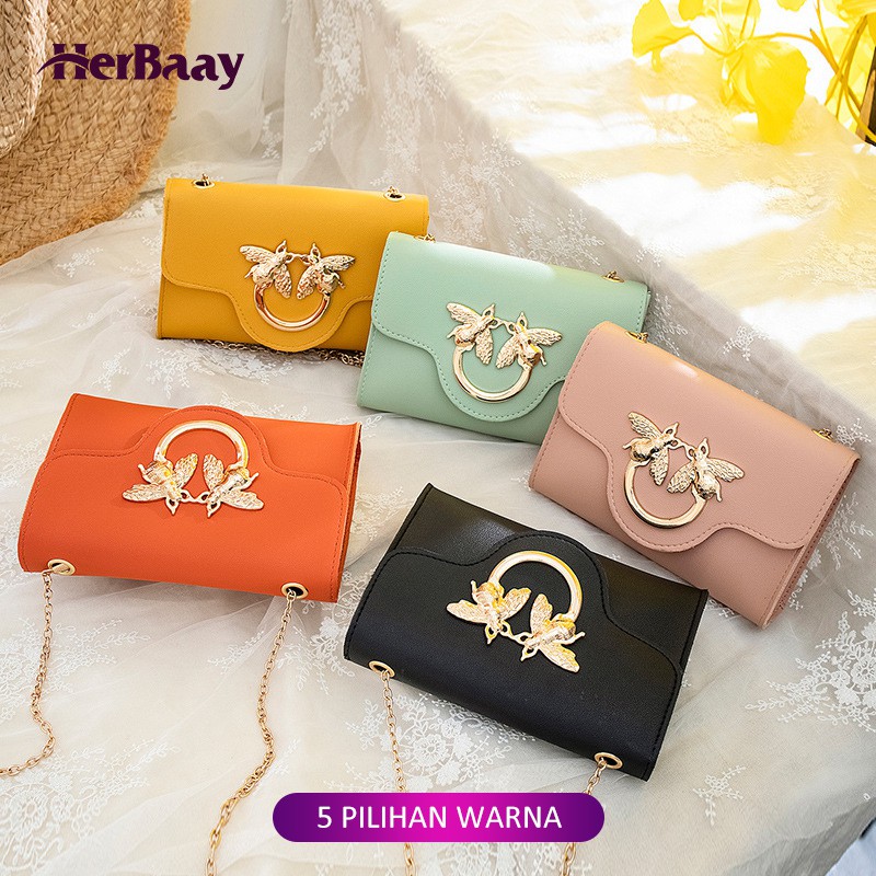 

Herbaay Sling Bag Tas Wanita Persegi 5 Pilihan Warna