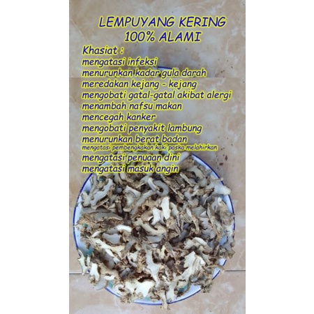 

Lempuyang kering 100% alami ASLI MADURA