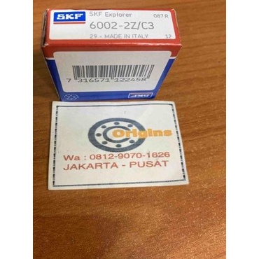 ℮ BEARING 6002 ZZ C3 SKF ORIGINAL 6002-2Z/C3 ⅍
