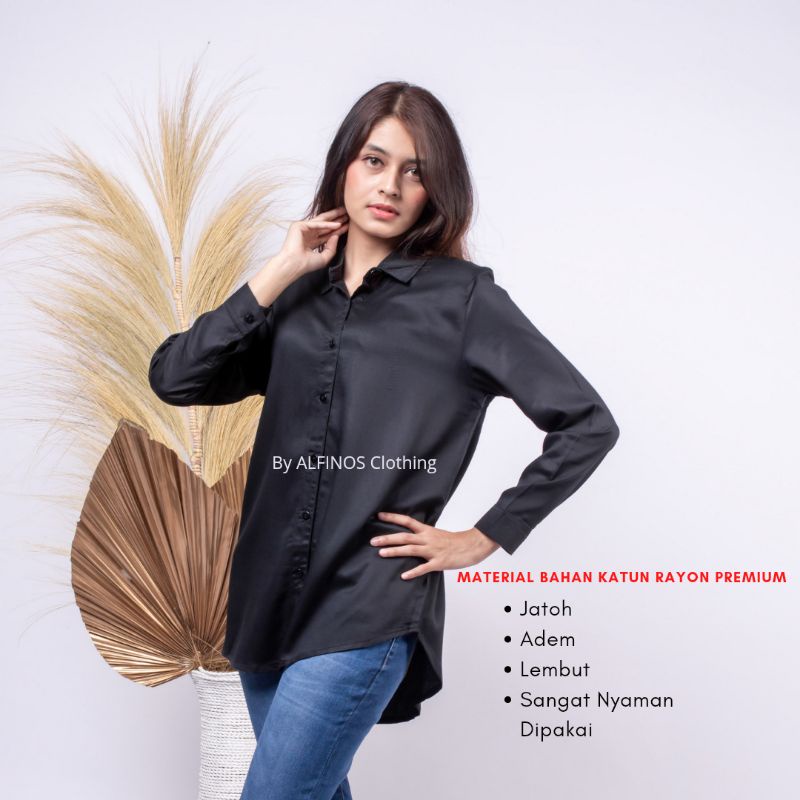 Kemeja Kerja Wanita | Kemeja Polos | Kemeja Wanita Premium | Kemeja Wanita Casual | Kemeja Kerja