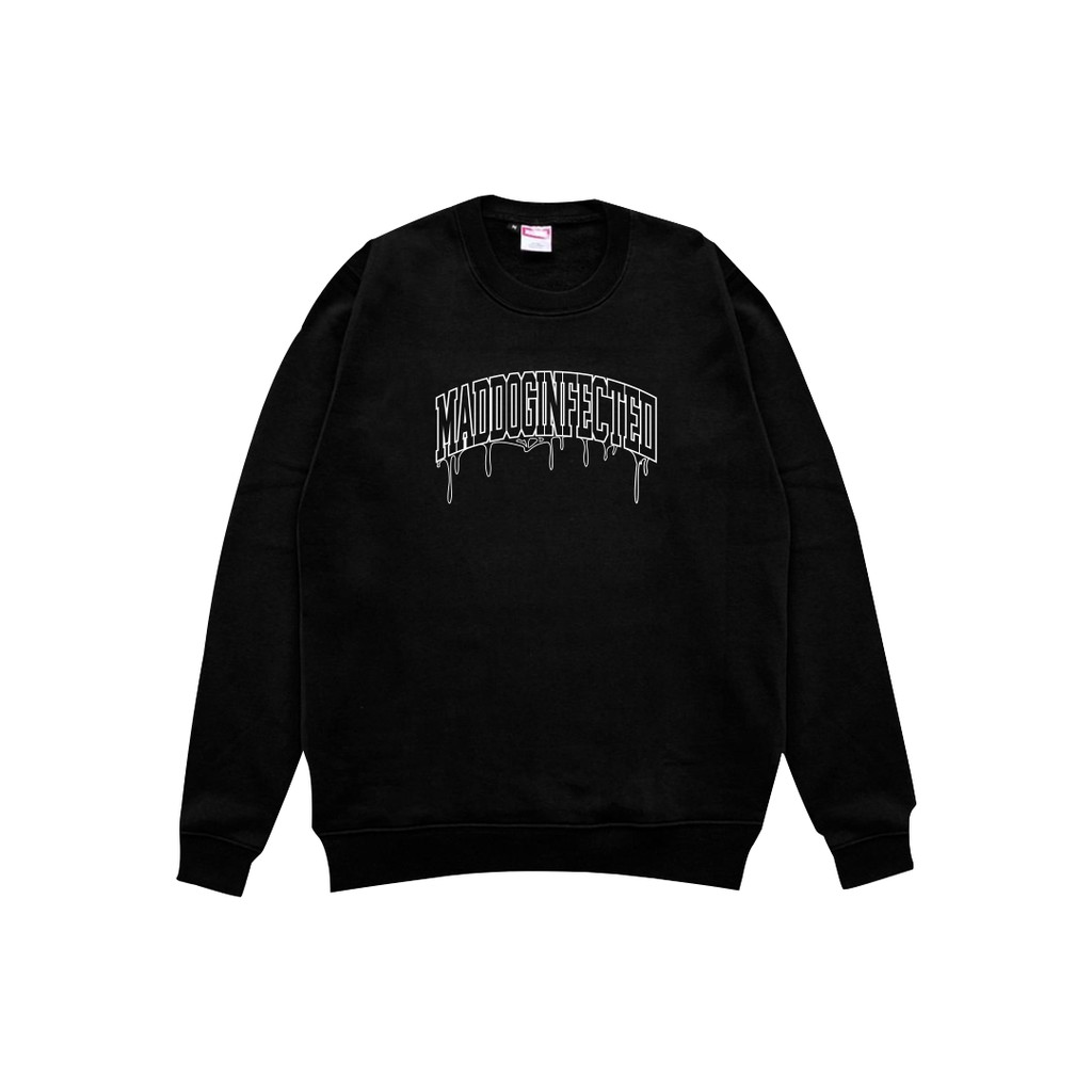 Maddog Infected - Crewneck - Meld CN Black | Sweater Pria Wanita Unisex Hitam Distro ORIGINAL