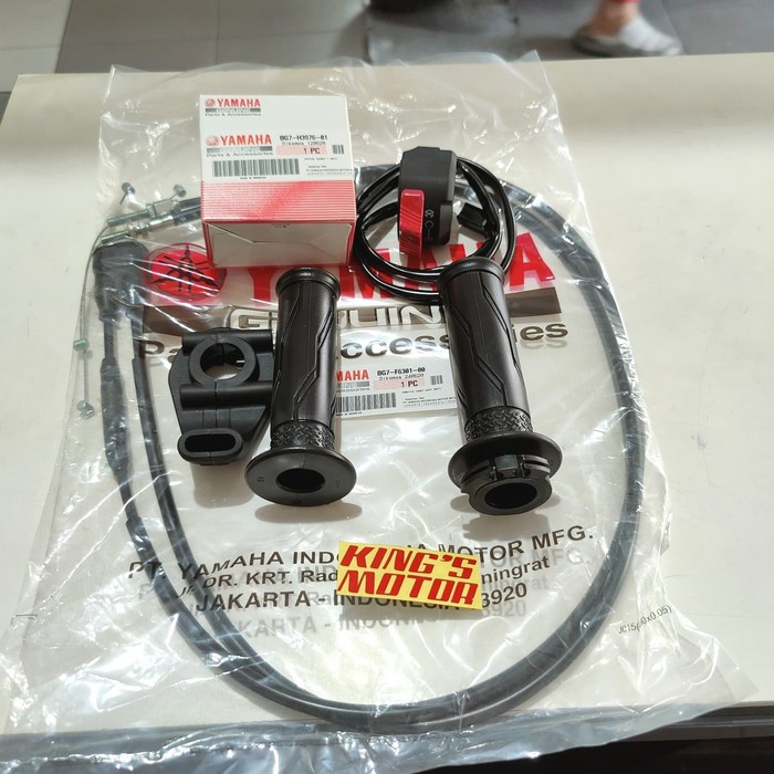 SAKLAR, GRIP, DUDUKAN, KABEL GAS SPONTAN XABRE KOMPLIT (BG7) ORIGINAL
