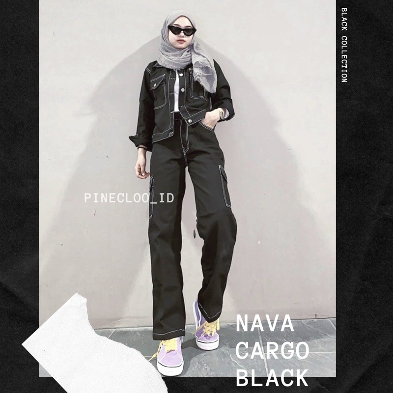 Cargo jeans wanita (Cargo Pants Nava)