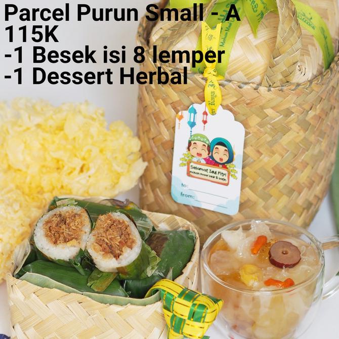 

READY COD Hampers purun isi 1 dessert herbal dan besek isi 8 lemper DISKON