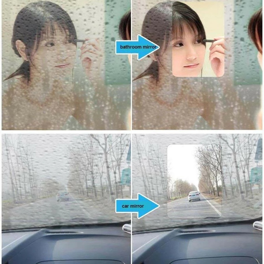 Film Pelindung Kaca Spion Mobil Universal Anti Kabut Tahan Air
