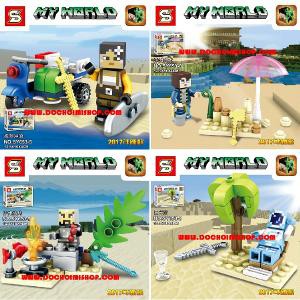 Lego Minecraft My World SY 653 SY653 Set   8 in 1 Terlaris