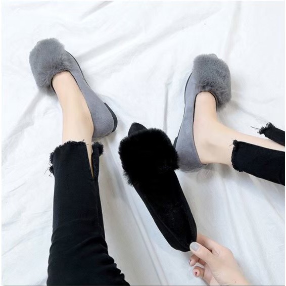 Flat Shoes Wanita Dewasa | Flat Shoes Fluffy