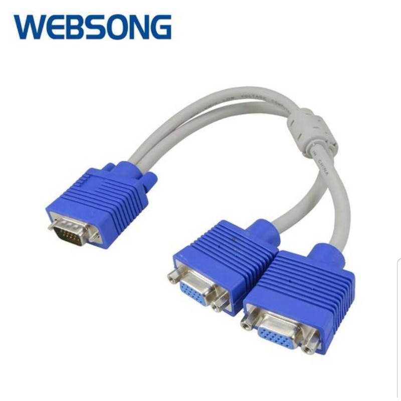 Kabel VGA Male to 2VGA Female  3+6 HD Websong