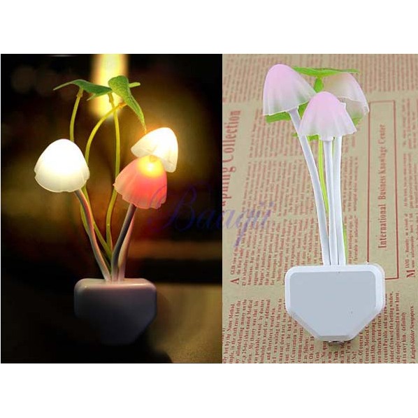 TBI LED NIGHT LAMP AVATAR JAMUR SENSOR CAHAYA BERUBAH WARNA - LAMPU TIDUR