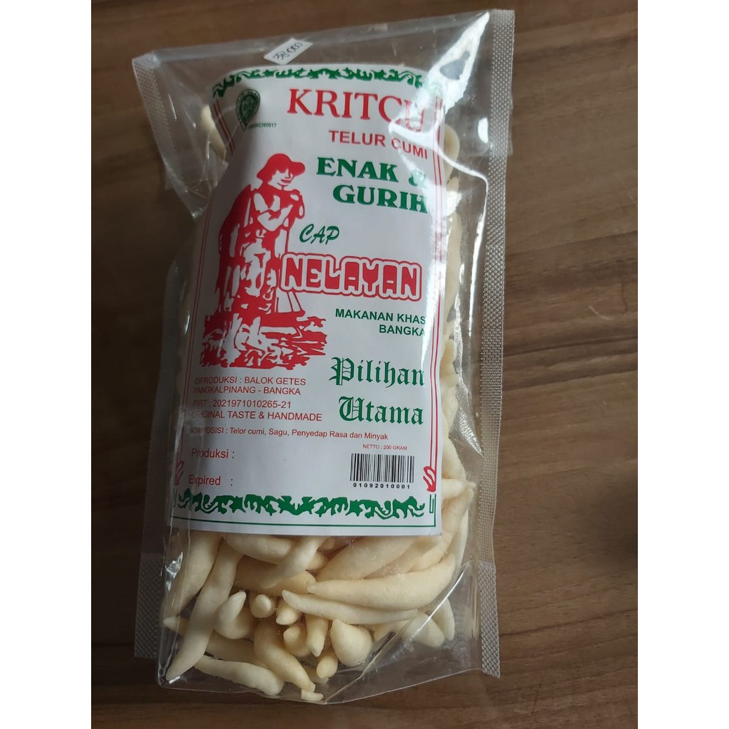 

Kerupuk - Kritcu Telur Cumi Super Cap Nelayan 200gr