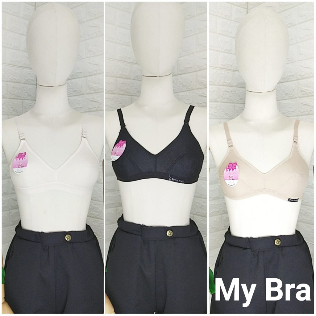 Sport Bra Pakaian Dalam Wanita High Quality Tanpa Kawat dan busa Merk Febby Guffy