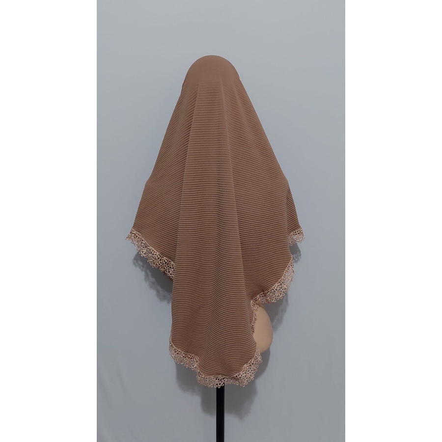 Jilbab Prisket Renda Prada  Keliling Jersy Terbaru 2022-COKSU