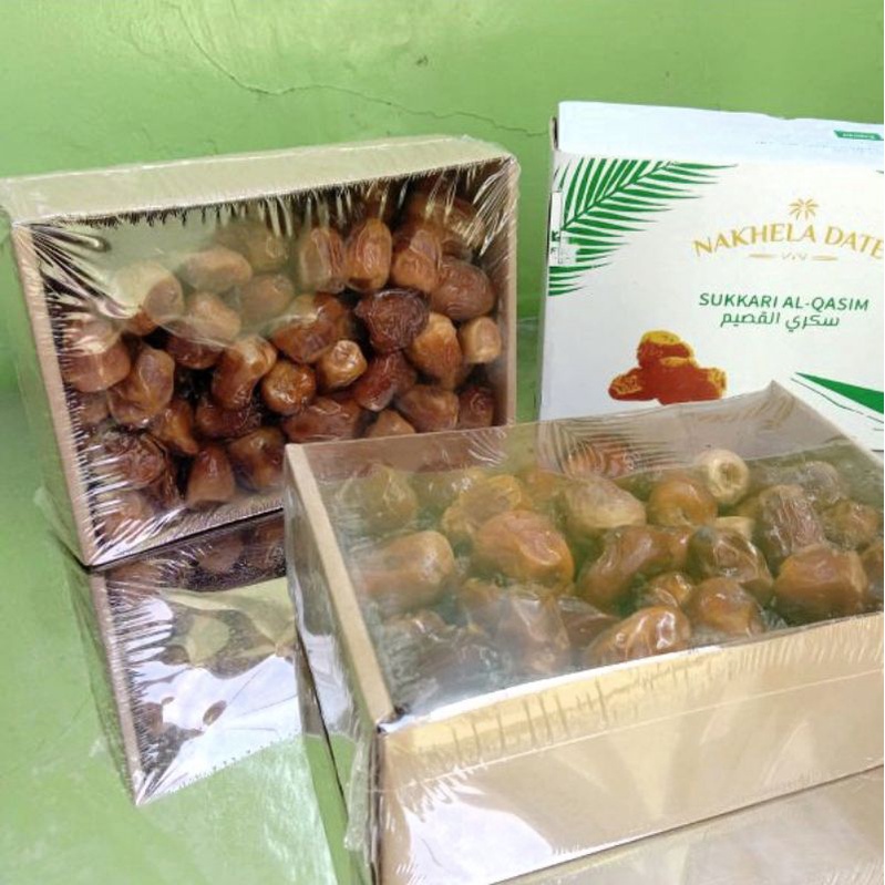 

Kurma Sukari Nakhela Dates 1kg | Kurma Sukari | Kurma Raja | Kurma Sukari Alqosim | Sukari Amira | sukari Haramain