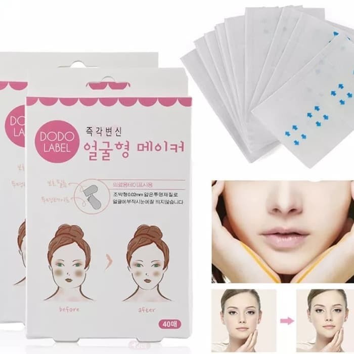 TBI Korea Face Lifting 40pcs Instant Tape Slim V Line Muka Tirus Ramping