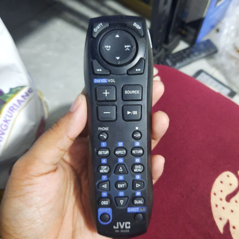 REMOTE REMOT DVD TAPE MOBIL JVC RM-RK255 ORIGINAL ASLI