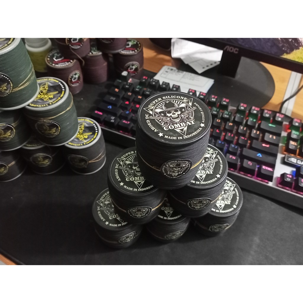 Gelasan Senar Mati Combat Bahan Hitam 0.22 By Ahoed DC Grand Master