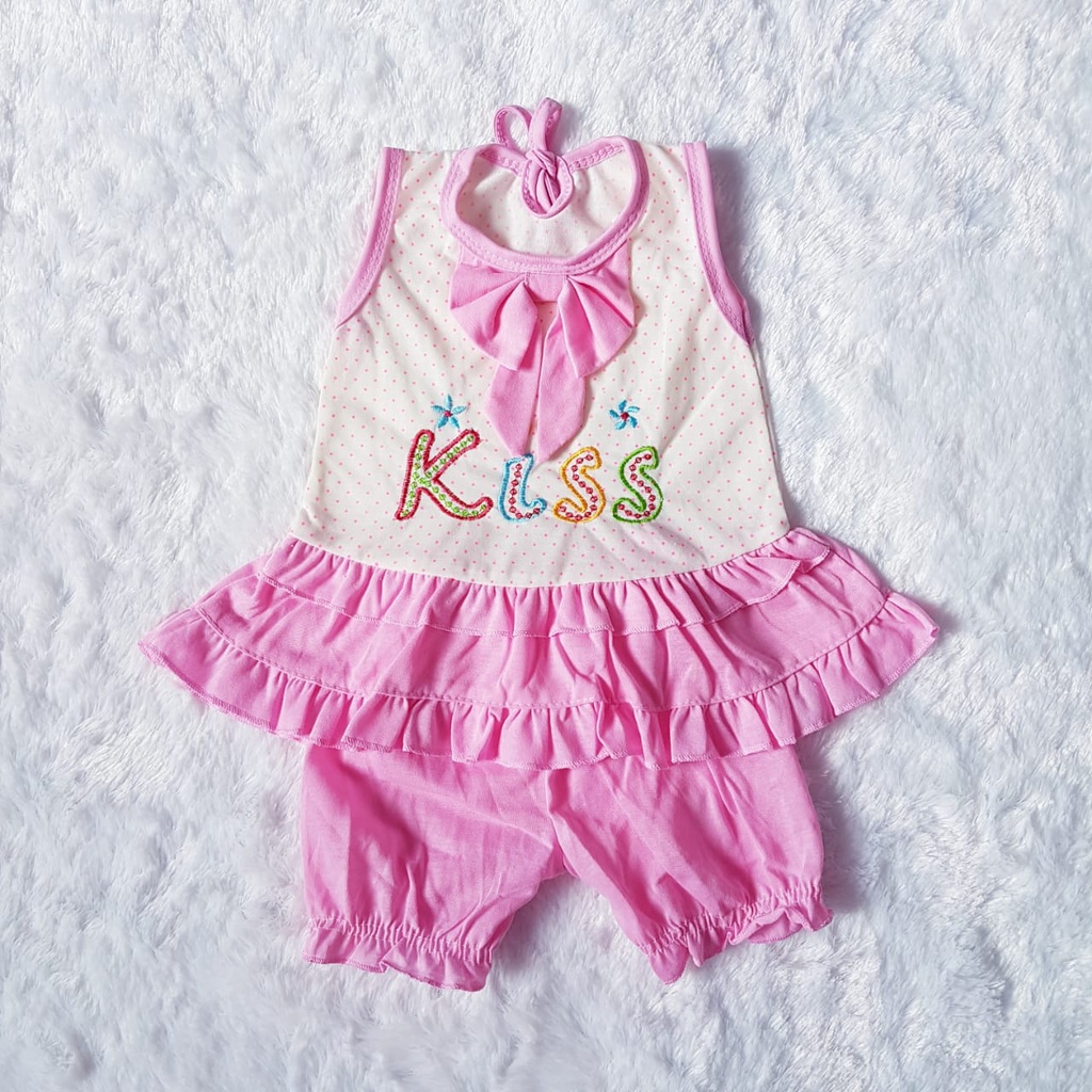 Setelan Anak 0 - 12 Bulan Model kiss Baju Baby Gracia