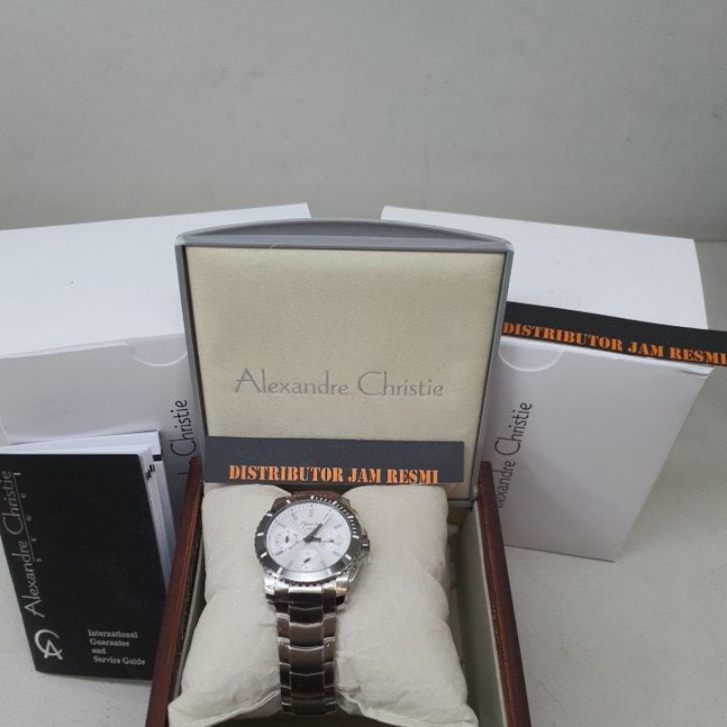 Jam Tangan Wanita Alexandre Christie AC6455BF AC 6455 BF AC6455 BF AC 6455BF Silver Stainless