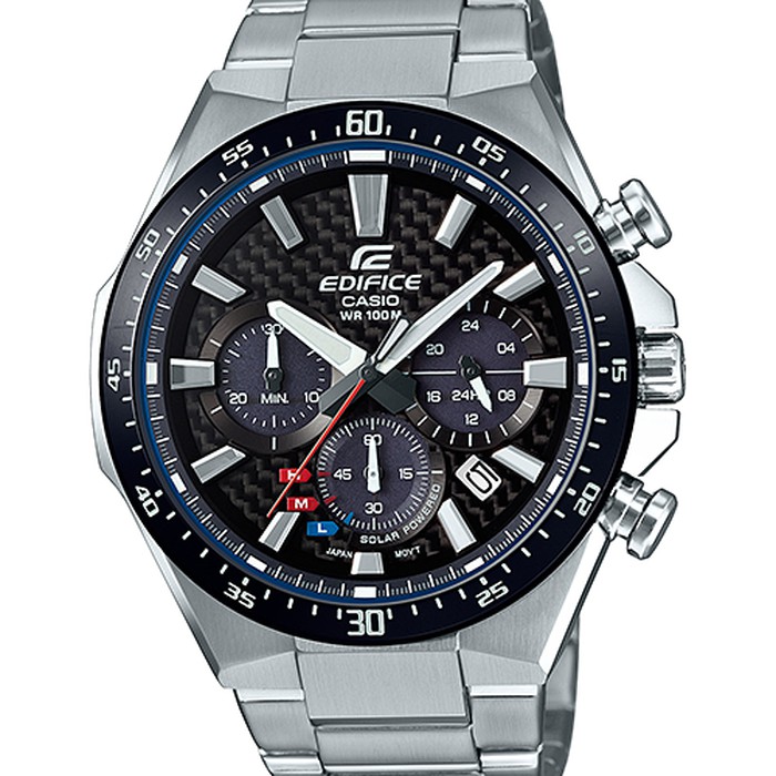 Jam Tangan Pria Chronograph Casio Edifice Solar Power EQS-800CDB-1A