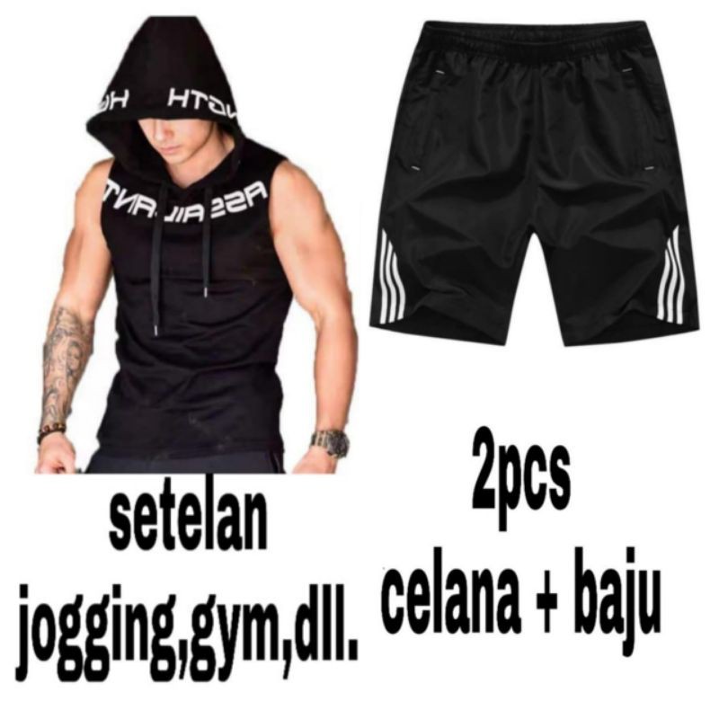 STELAN JOGGING / SET PRIA ASSA/BAJU SETELAN COWOK / BAJU SET GYM PRIA / SET OLAHRAGA /STELAN PRIA]