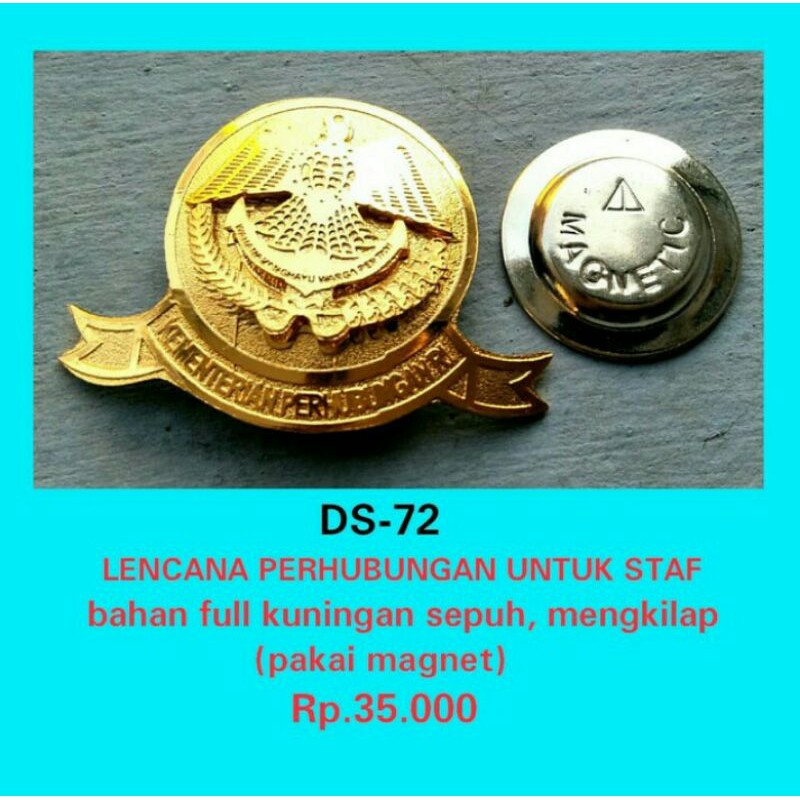 LENCANA PERHUBUNGAN / PIN KEMENHUB / LENCANA DISHUB