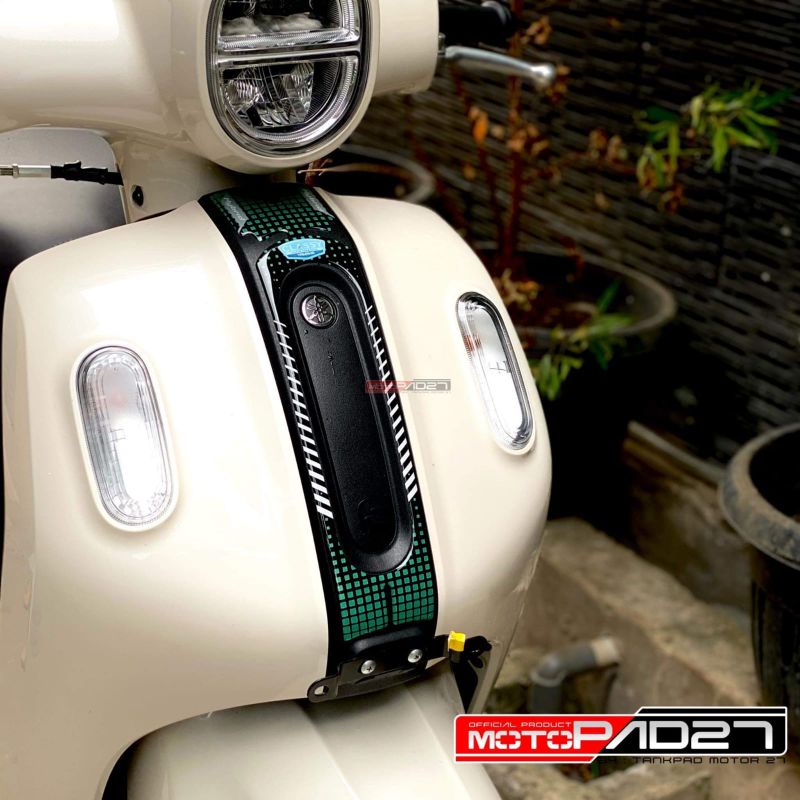 Motopad27 Sticker stiker Dasi Depan Yamaha Fazzio bahan resin Premium