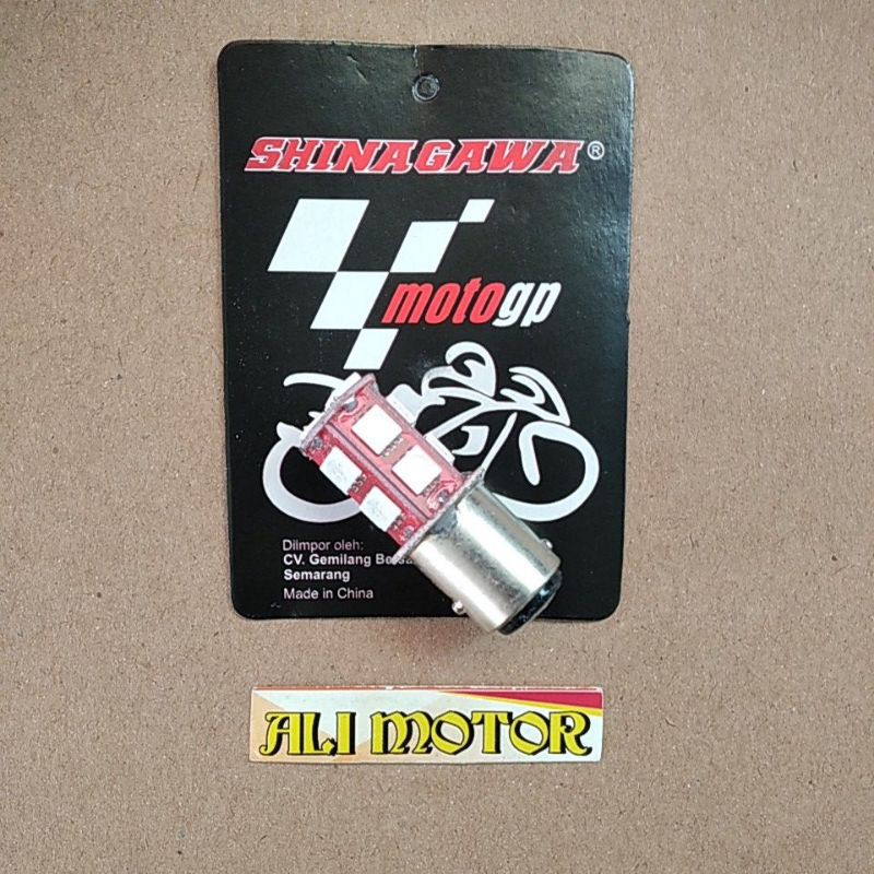 Bohlam stop lampu rem belakang led 12V kedip strobo merah beat vario mio jupiter vega MERAH