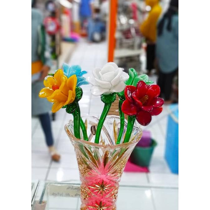 Bunga mawar putik kristal/ Bunga kristal/ buket kristal mawar