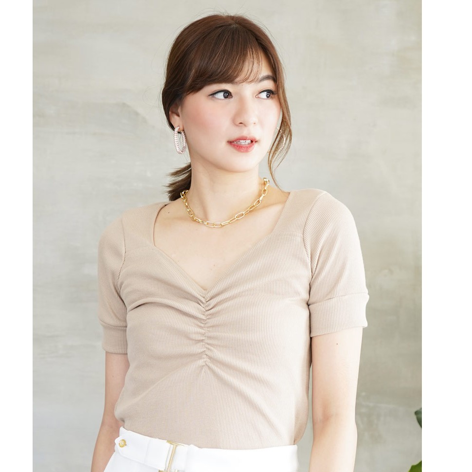 Atasan Wanita Knit Lays Top - blouse wanita