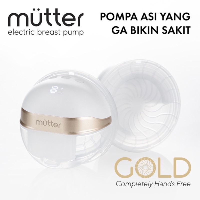 Mutter Gold Handsfree Wearable Breastpump Pompa Asi