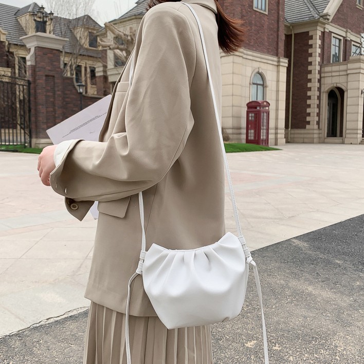 TM-14 tas selempang kecil mini bag wanita import korea jepang serut