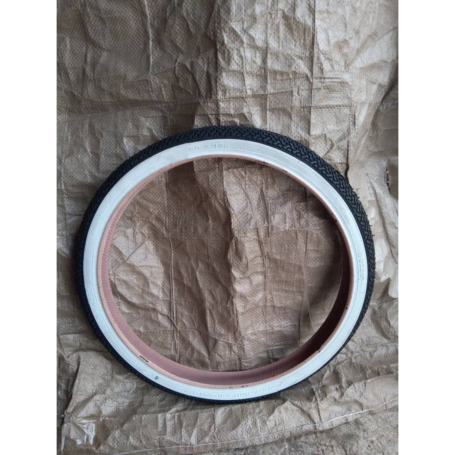 Ban Luar Sepeda 20 x 1.75 Swallow List Putih