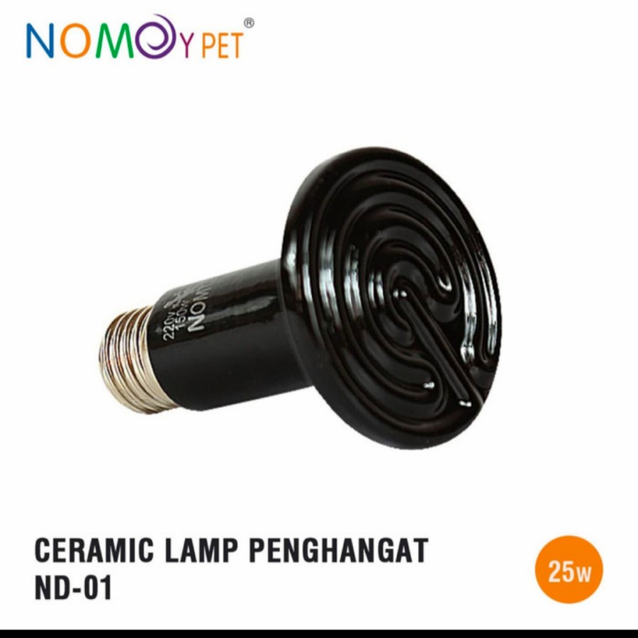 CERAMIC LAMP NOMOY ND 01 25-75WATT/LAMPU PENGHANGAT HEATER NO SINAR NOMOY ND01