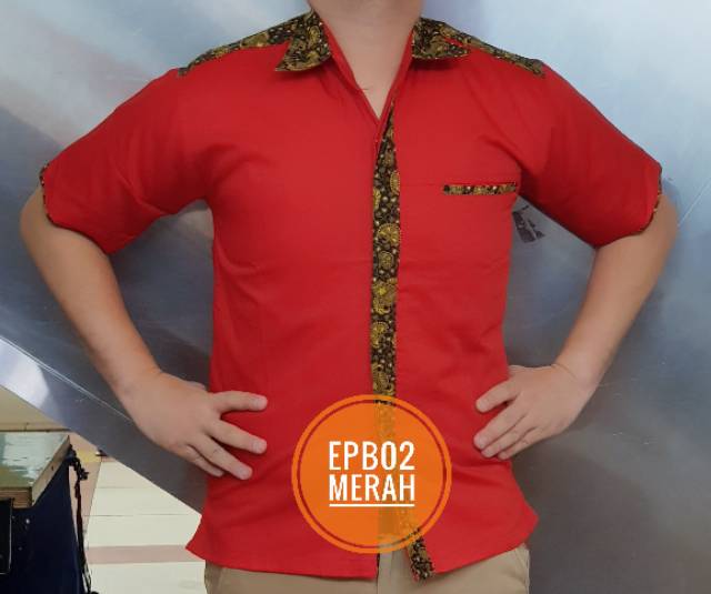 Seragam Batik EPB01 EPB02 Baju Kemeja Kantor Batik PDL PDH Lapangan Teknisi Drill PDH