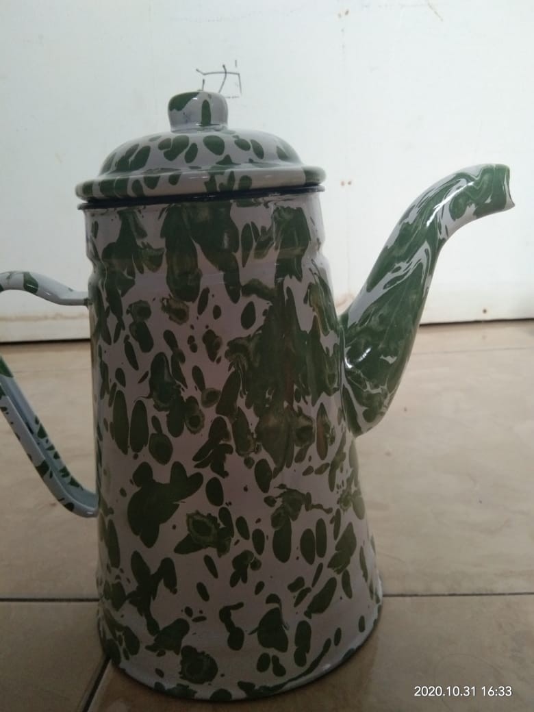 Dadalala Teko Blirik Bahan Enamel Model Loreng Ukuran Besar