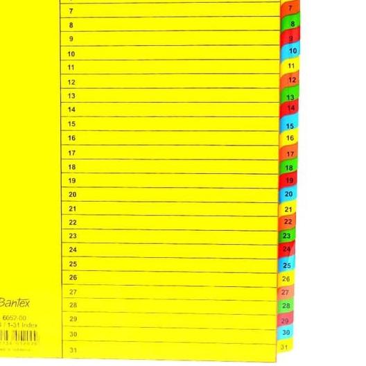 

✤ Divider Bantex 1-31 A4 6052 Bantex ♝