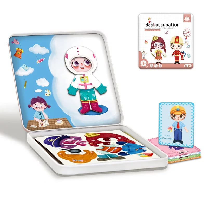 PERMAINAN BONGKAR PASANG MAGNETIC STIKER BOX KALENG
