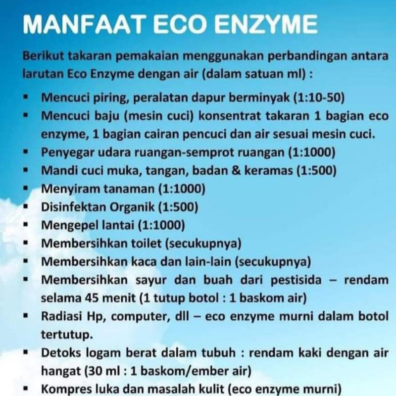 Eco Enzyme Pupuk Anik Cairan Serbaguna 1000 Ml 1 Liter Indonesia