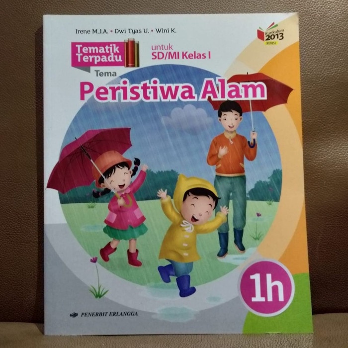 

❤BISA COD❤ BUKU TEMATIK TERPADU 1H KELAS 1 SD IRENE ERLANGGA K13N