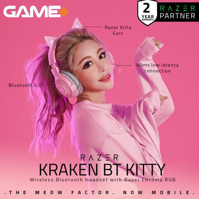 Razer Kraken Bluetooth Kitty Edition – Quartz Termurah