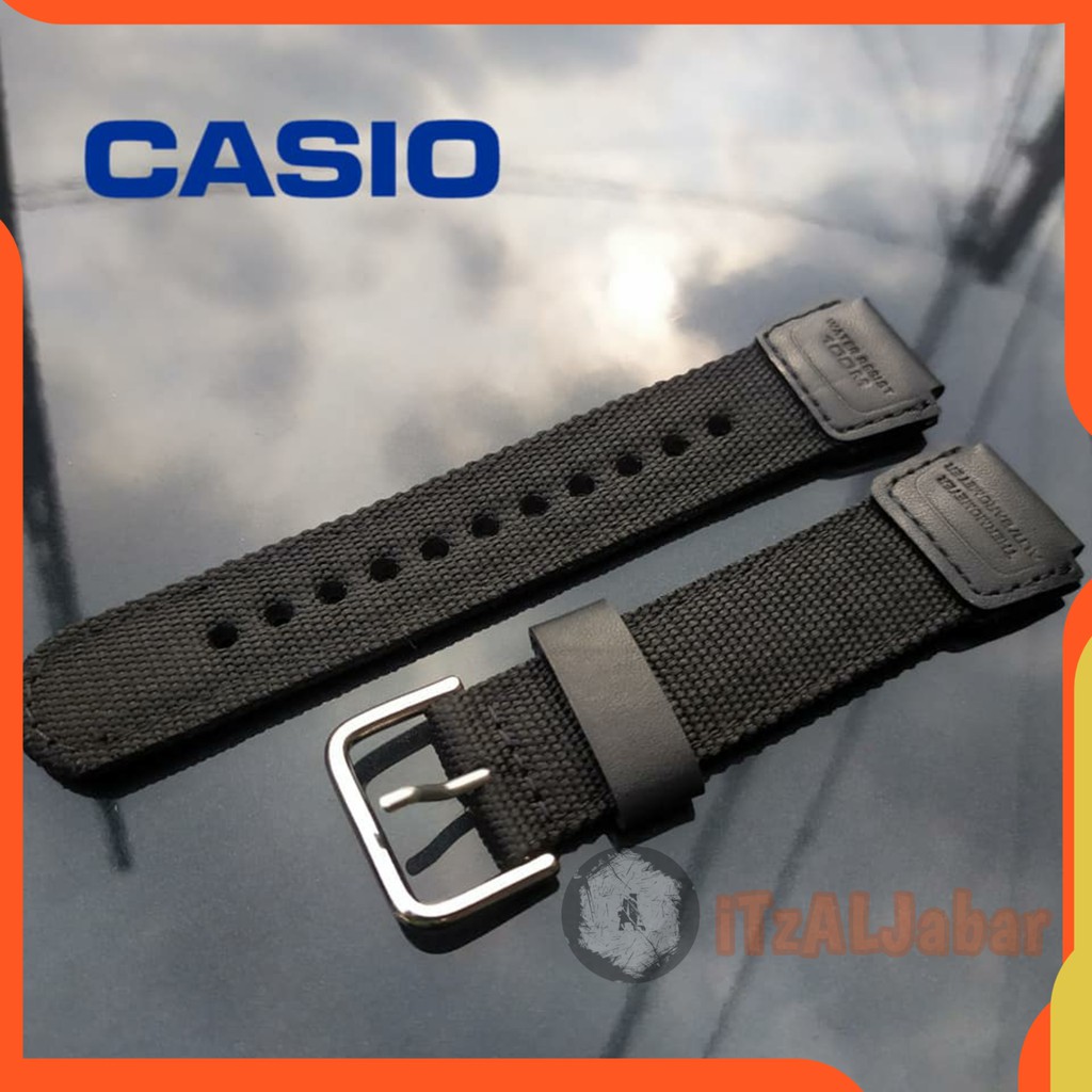 Tali jam tangan Casio G shock DW5300 Nylon Leather strap 16 mm Tali jam Casio Gshock DW5300